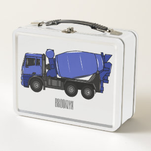Cartoon van transportwagen voor betonmixen
