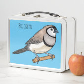 Cartoon van tweekleppige vinkvogels (In situ)