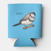 Cartoon van tweekleppige vinkvogels blikjeskoeler (Voorkant)