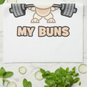 Cartoon van werkuitbundels - werken aan mijn bomme theedoek (Gevouwen)