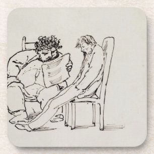 Cartoon van William Morris (1834-96) voor het leze Drankjes Onderzetter