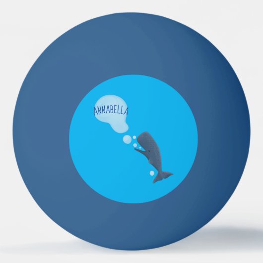 Cartoon van zeepbellenbels voor de walvisvangst pingpongballen (Voorkant)