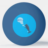 Cartoon van zeepbellenbels voor de walvisvangst pingpongballen (Achterkant)