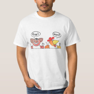 Cartoon Varkens + Cartoons Chicken Breakfast T-shirt