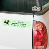 Cartoon vechtarend bumpersticker (Op Truck)