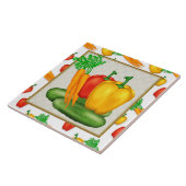 Cartoon Végétation amusant carreau de cuisine (Côté)