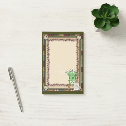 Cartoon Verpleegster Kikker Post-it-notes Post-it® Notes (Kantoor)
