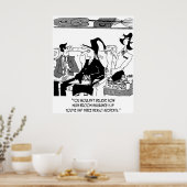 Cartoon verzekering 5221 poster (Keuken)