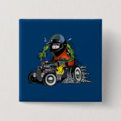 Cartoon Vierkante Button 5,1 Cm (Voorkant)