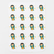 Cartoon Virgen de Guadalupe Baby Deken Cadeaus