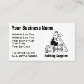 Cartoon Visitekaartje bouwbenodigdheden (Voorkant)