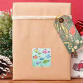 Cartoon Vissen Stickers