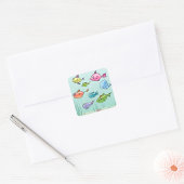 Cartoon Vissen Stickers