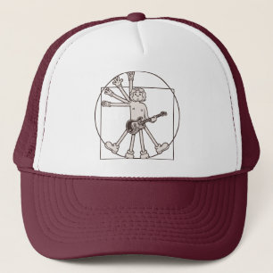 Cartoon Vitruvian Rocker Trucker Pet