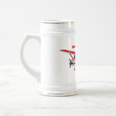 Cartoon vliegtuig bierpul (Links)