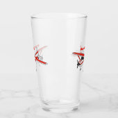 Cartoon vliegtuig glas (Links)