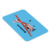 Cartoon vliegtuig magneet (Rechterzijde)