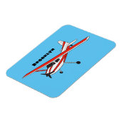 Cartoon vliegtuig magneet (Linkerzijde)