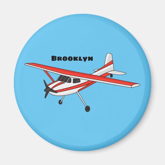 Cartoon vliegtuig magneet (Voorkant)