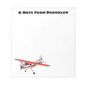 Cartoon vliegtuig notitieblok (Voorkant)