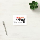 Cartoon vliegtuig post-it® notes (Kantoor)