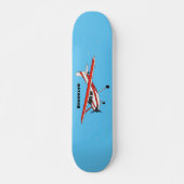 Cartoon vliegtuig skateboard (Voorkant)