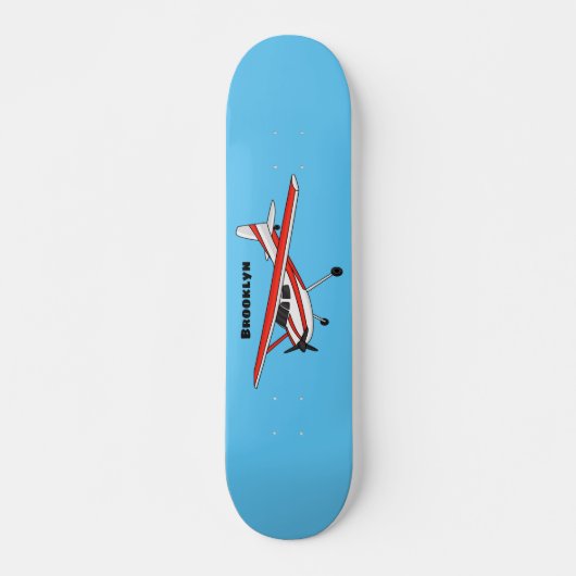 Cartoon vliegtuig skateboard (Voorkant)
