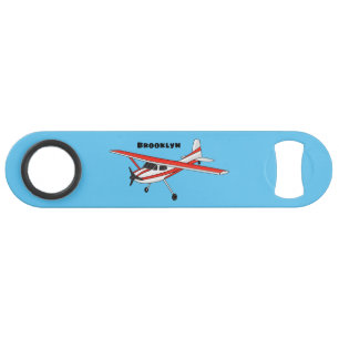 Cartoon vliegtuig speed flessenopener