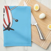 Cartoon vliegtuig theedoek (Quarter Fold)