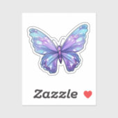 Cartoon vlinder illustratie sticker (Vel)