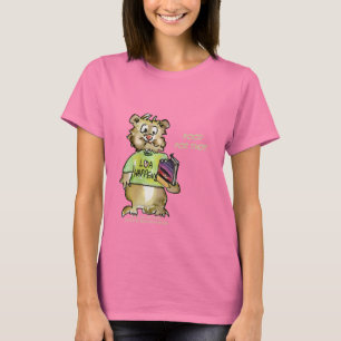 Cartoon Voedsel voor gedachtewisseling Abrahamster T-shirt