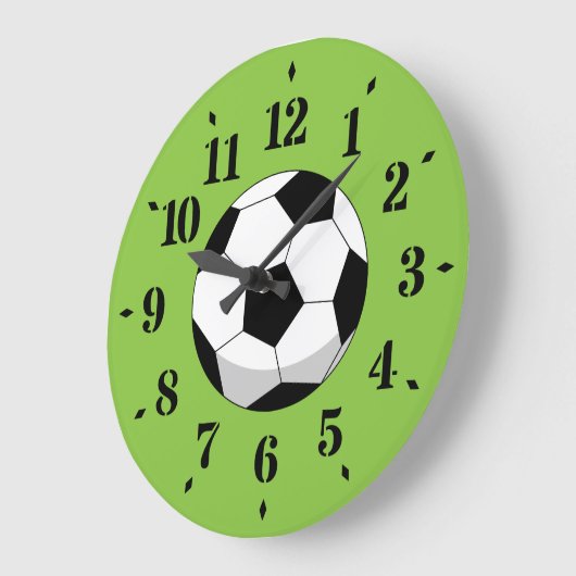 Cartoon Voetbal Grote Klok (Hoek)