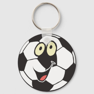 cartoon voetbal sleutelhanger