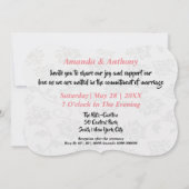 Cartoon vogels bruiloft-uitnodiging kaart (Achterkant)