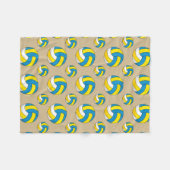 Cartoon Volleyball Ball Fleece Deken (Voorkant (Horizontaal))