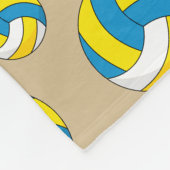 Cartoon Volleyball Ball Fleece Deken (Hoek)