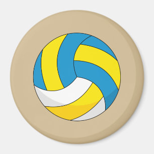 Cartoon Volleyball Ball Magneet