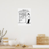 Cartoon voor autowrakken poster (Keuken)