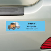 Cartoon voor betoncementmixing bumpersticker (Op auto)