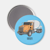 Cartoon voor betoncementmixing magneet (Voorkant / Achterkant)