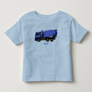 Cartoon voor betonmixen van vrachtwagens kinder shirts