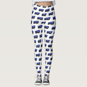 Cartoon voor betonmixen van vrachtwagens leggings