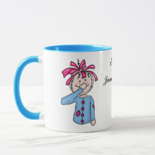 Cartoon voor een persoonlijke babyDoll in eerste l Mok