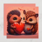 cartoon voor egel van valentijns (Voorkant / Achterkant)