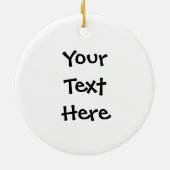 cartoon voor grappige boodschappen keramisch ornament (Achterkant)