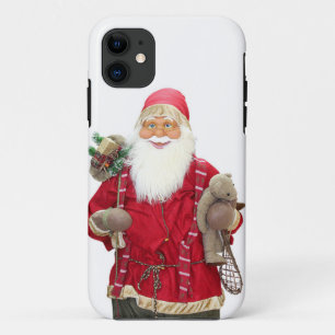 Cartoon voor het glimlachen van Santa Claus iPhone 11 Hoesje