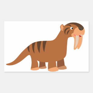 Cartoon voor het koelen, drogen Thylacosmilus Stic Rechthoekige Sticker