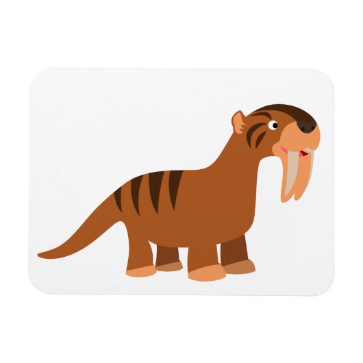 Cartoon voor het koelen van geluid Thylacosmilus F Magneet (Horizontaal)