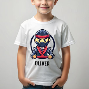 Cartoon voor jongens Cute Ninja Warrior T-shirt