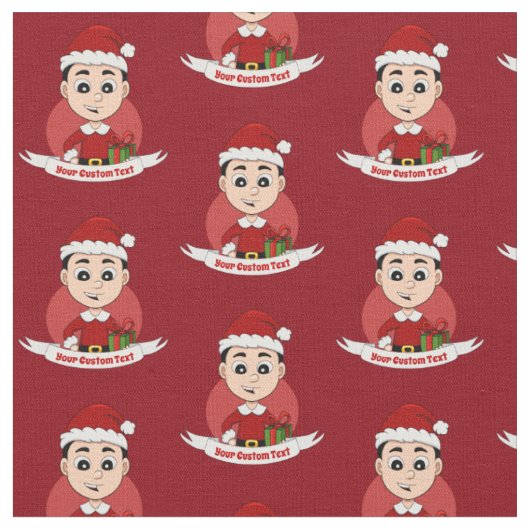 Cartoon voor kerstjongens stof (Close Up)